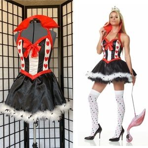 Queen of Hearts Costume by Legs Avenue EUC